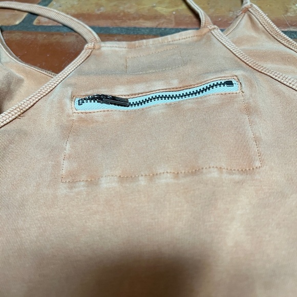 Tan Bohemian Jumpsuit with Relaxed Fit and Tapered Ankle - Picture 6 of 6